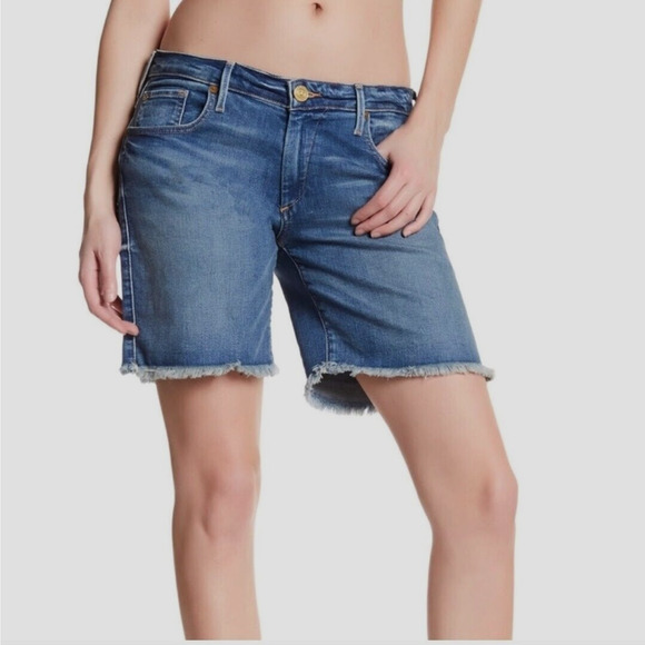 True Religion Emma Mid Rise Bermuda Shorts Size 27 NEW - Picture 1 of 12